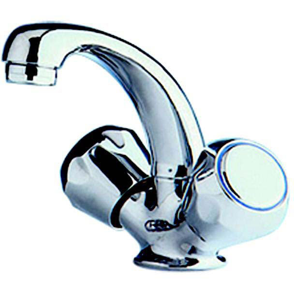 Scandvik 10410P Standard Family Chrome Plated Brass Basin Mixer Faucet